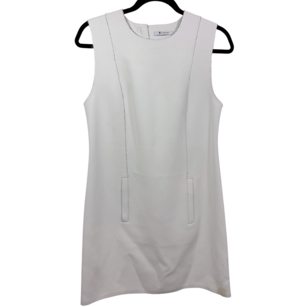 T Alexander Wang Sleeveless Shift Dress White 6‎